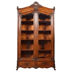 French Mahogany Bookcase