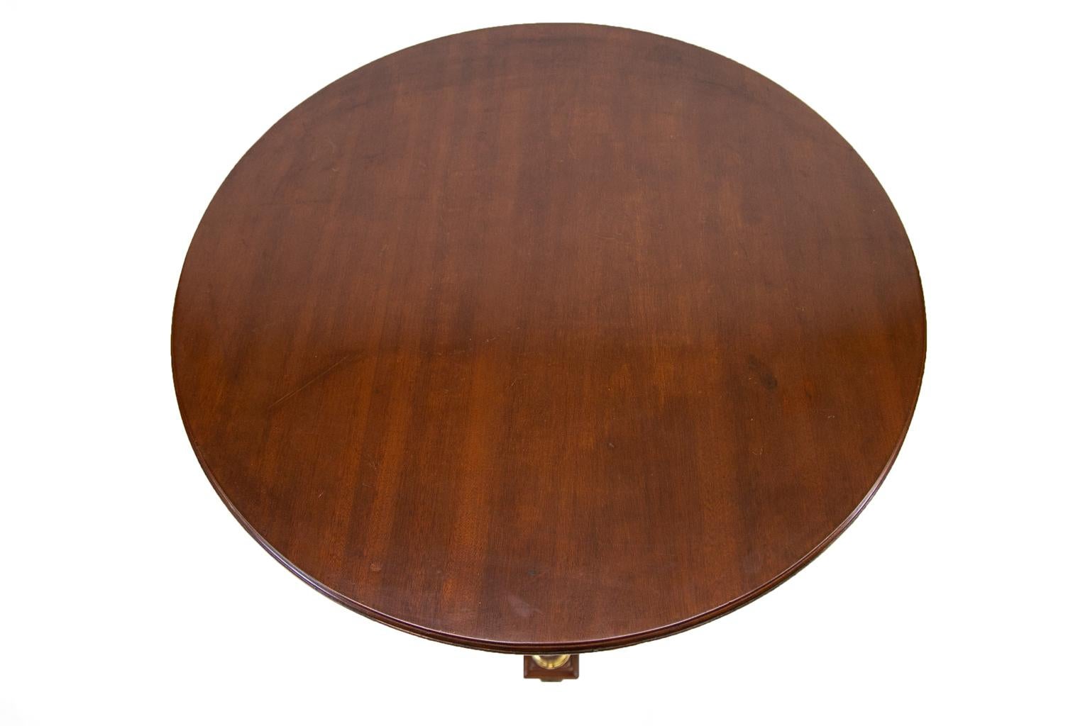 French Mahogany Center Table For Sale 1