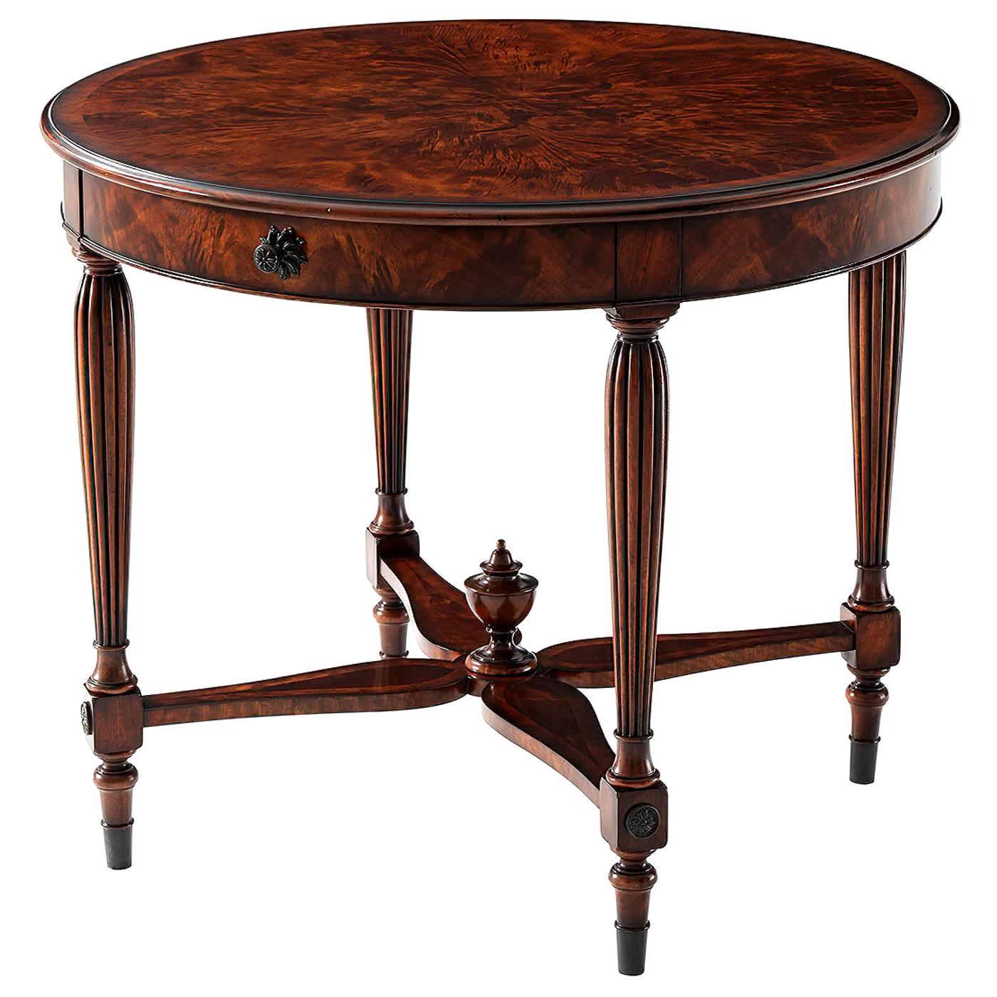 French Mahogany Center Table For Sale