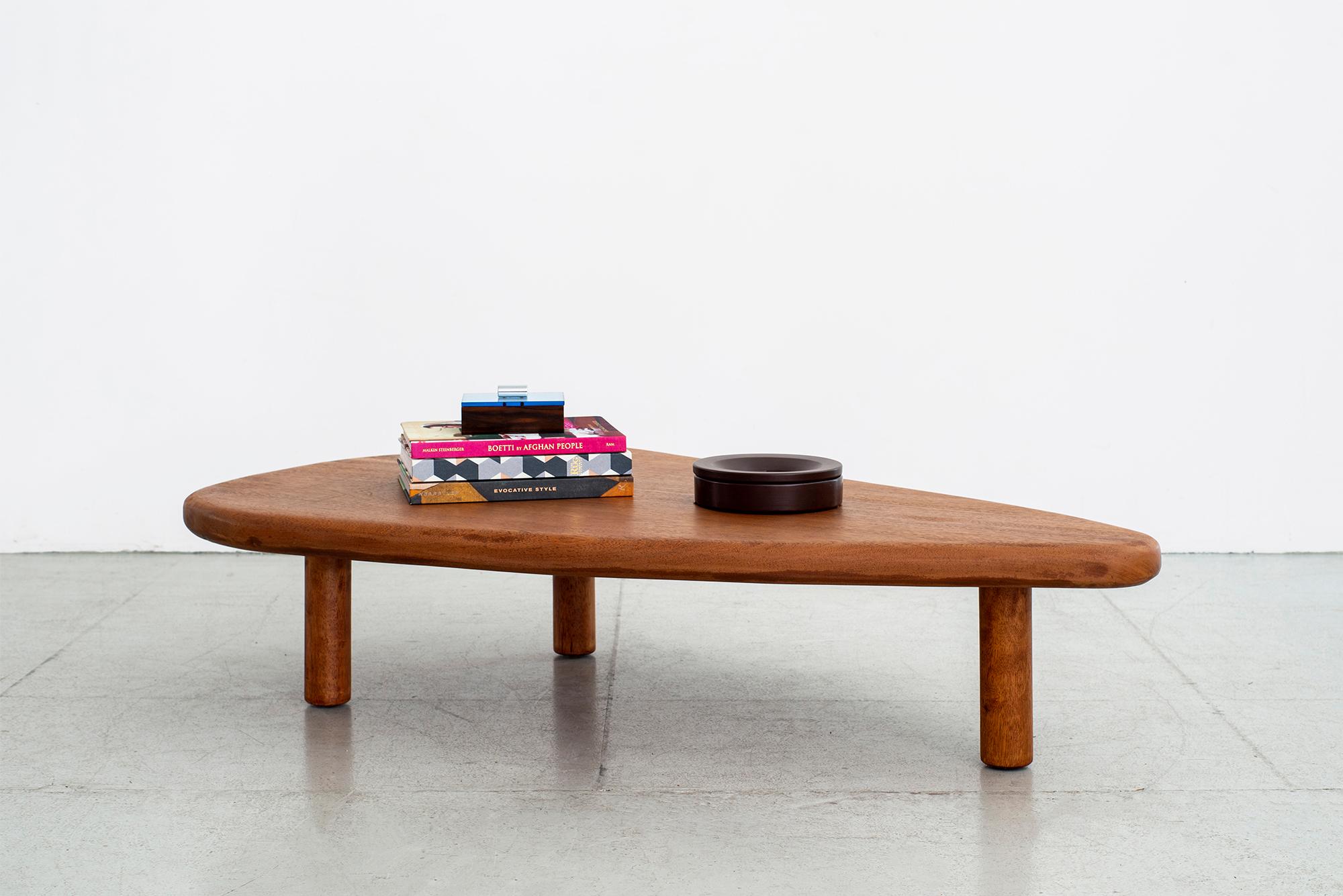 French Mahogany Coffee Table In Good Condition In Beverly Hills, CA