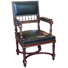 French Mahogany Desk Chair