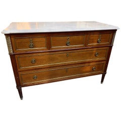 French Mahogany Directoire' Style Commode