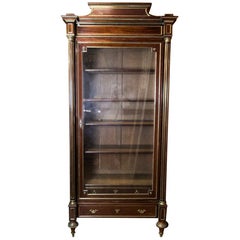 French Mahogany Display Cabinet or Bookcase French Mahogany Display Cabinet or Bookcase