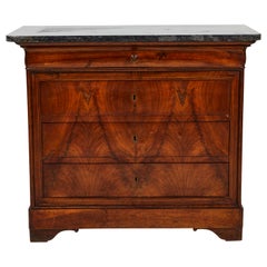 French Mahogany Dresser with Stone Top