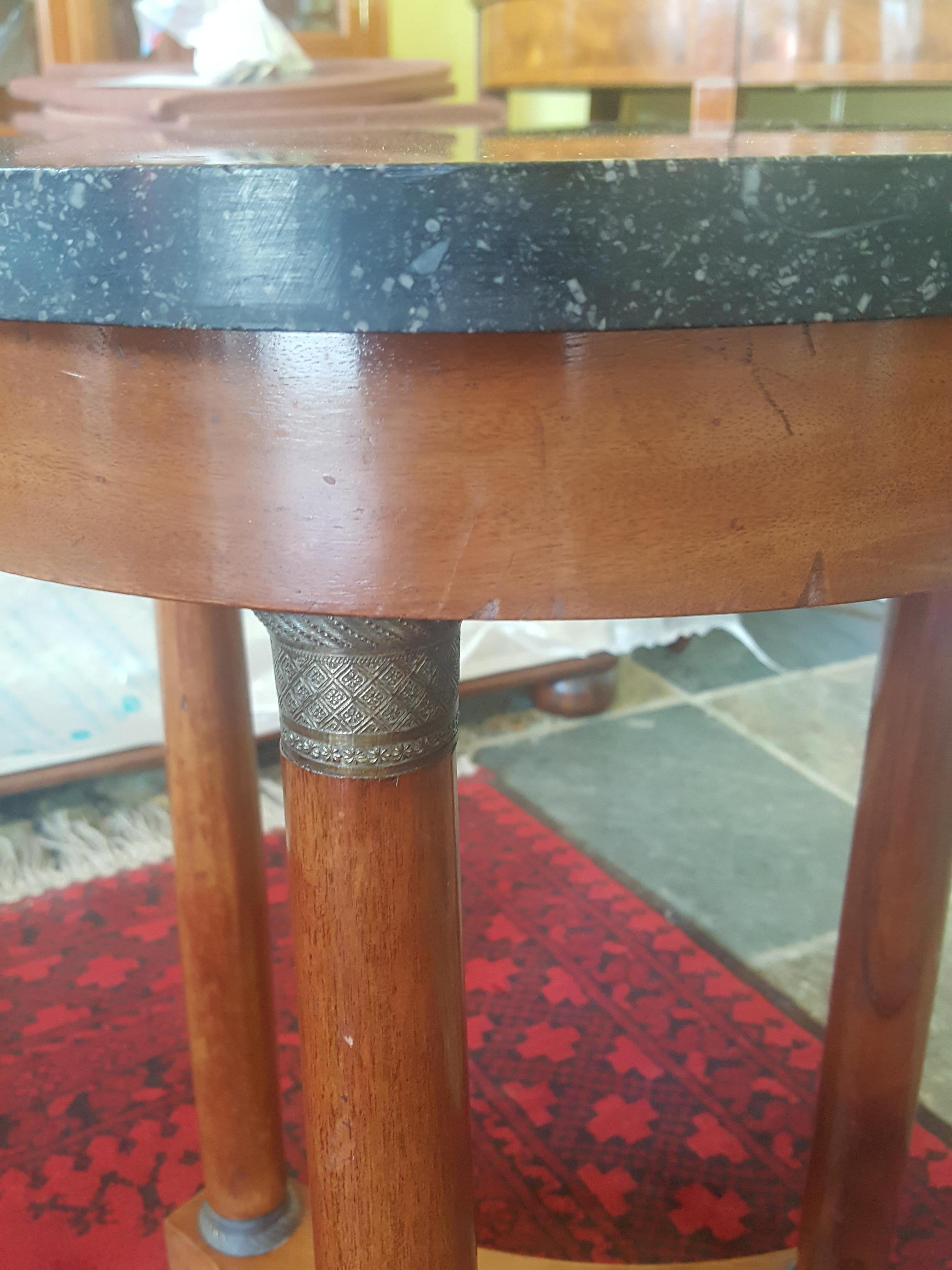 French Mahogany Empire Period Lamp Table In Good Condition For Sale In Altrincham, Cheshire