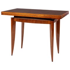 French Mahogany Flip-Top Console