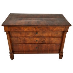 French Mahogany Four-Drawer Dresser