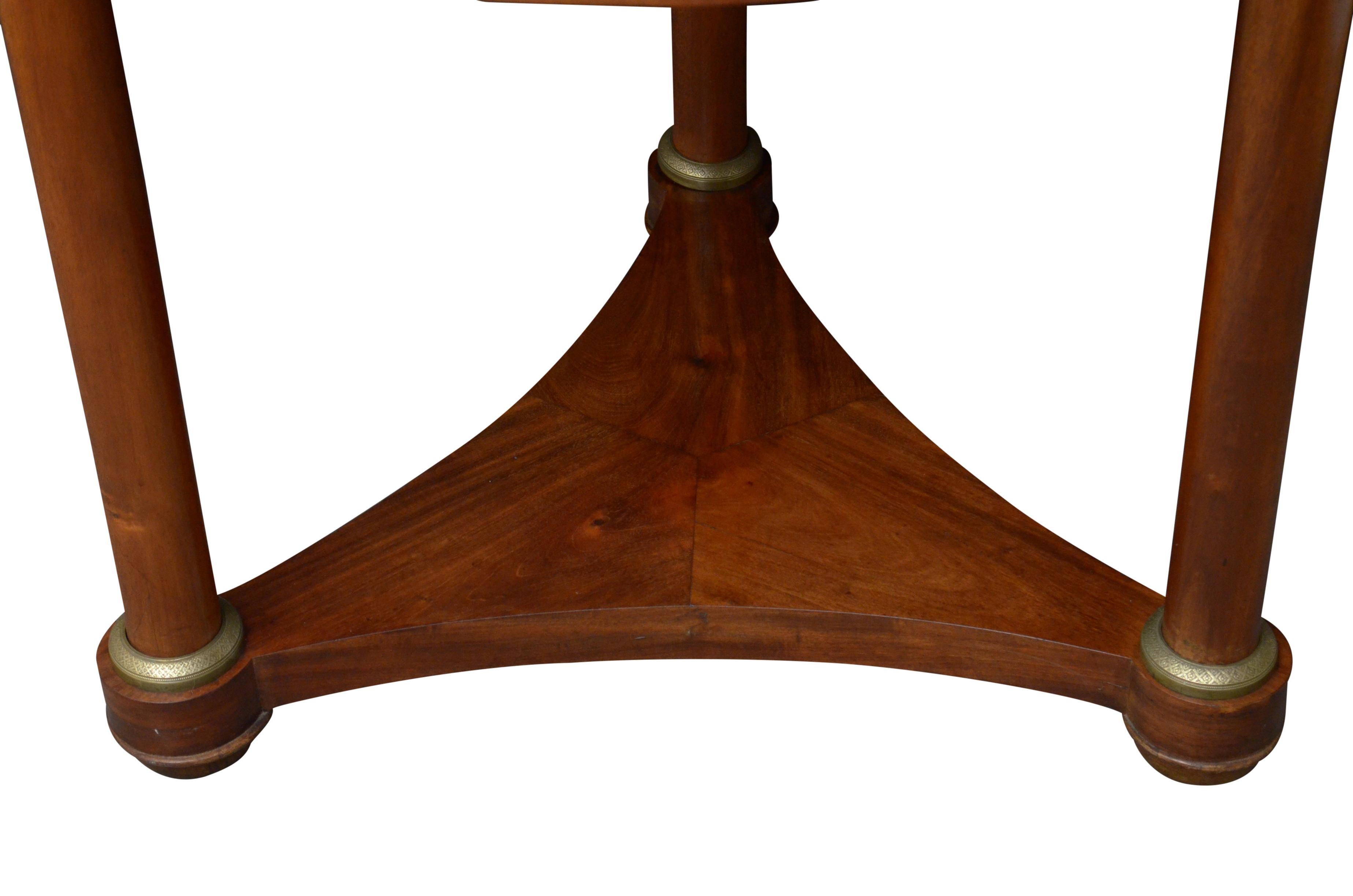 French Mahogany Gueridon Table 3