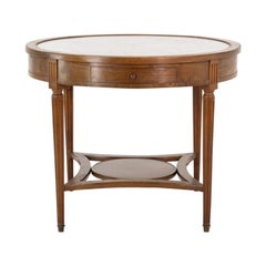 French Mahogany Guéridon with Marble Top French Mahogany Guéridon with Marble Top