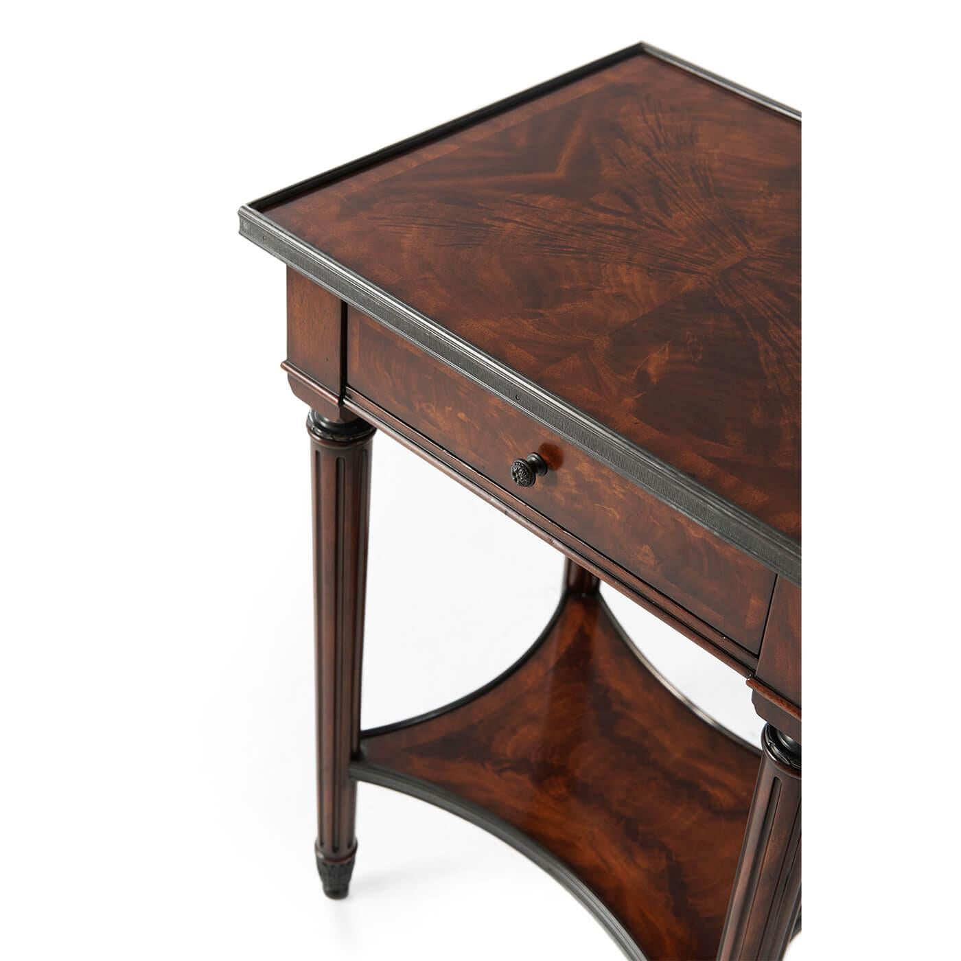 Louis XVI French Mahogany Lamp Table For Sale
