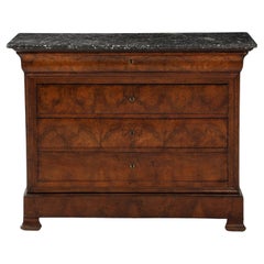 French Mahogany Louis Philippe Commode, Late 19th Century