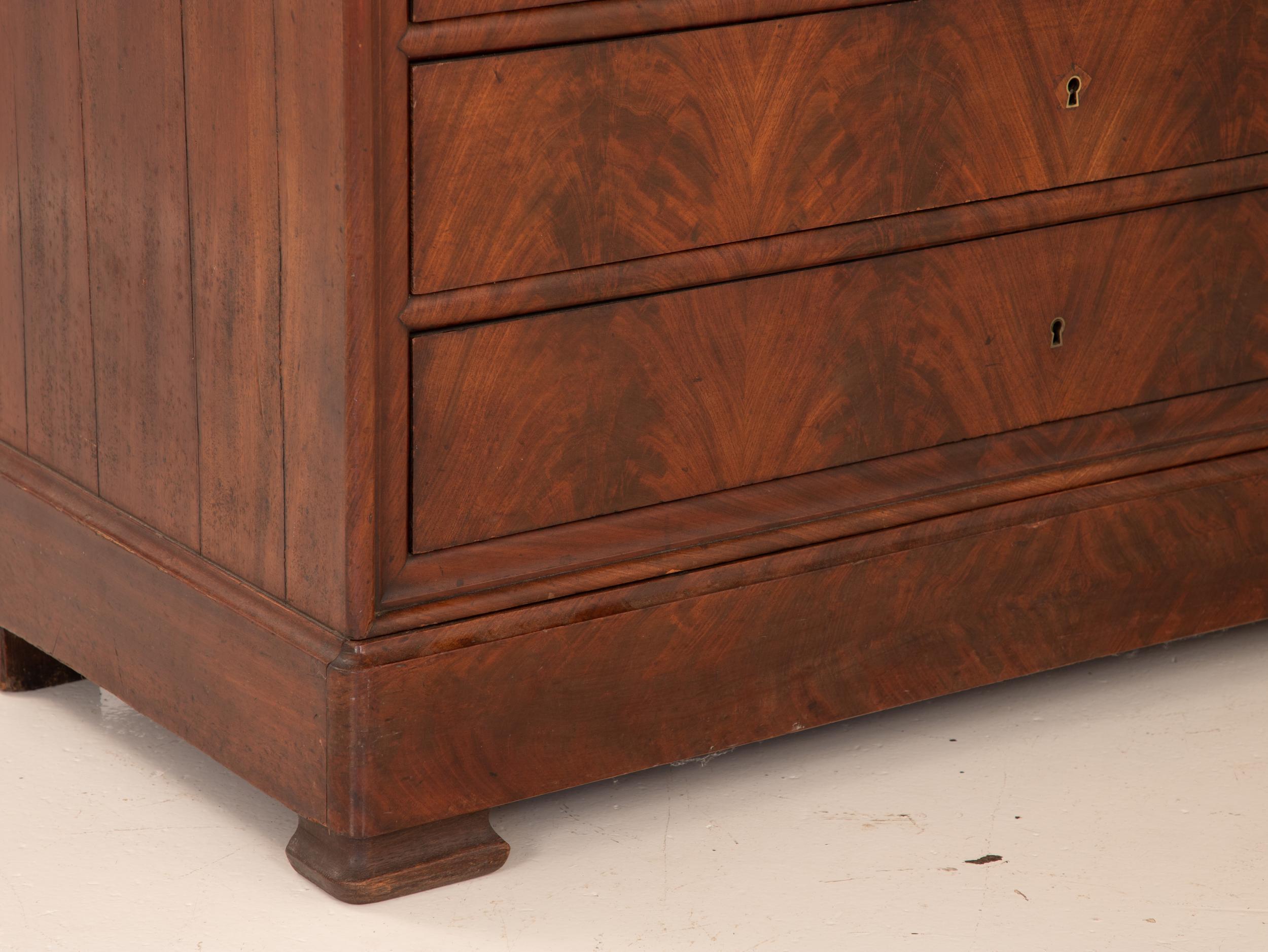 French Mahogany Louis Philippe Secretary, Late 19th Century For Sale 2