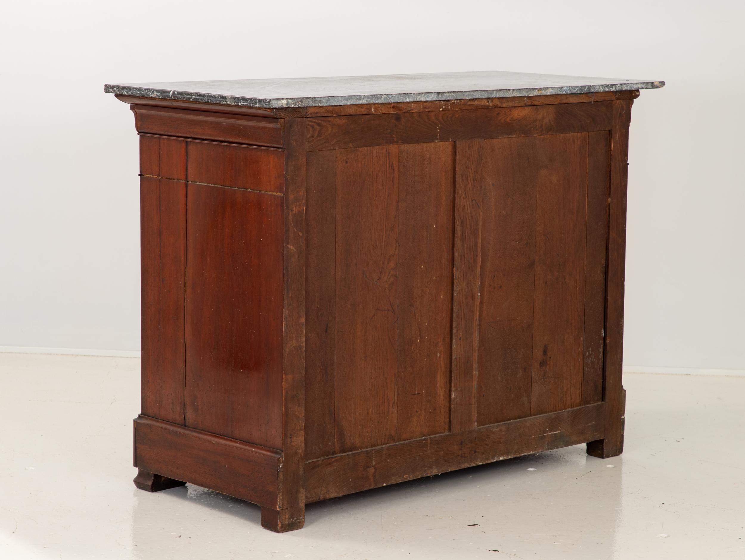 French Mahogany Louis Philippe Secretary, Late 19th Century For Sale 4