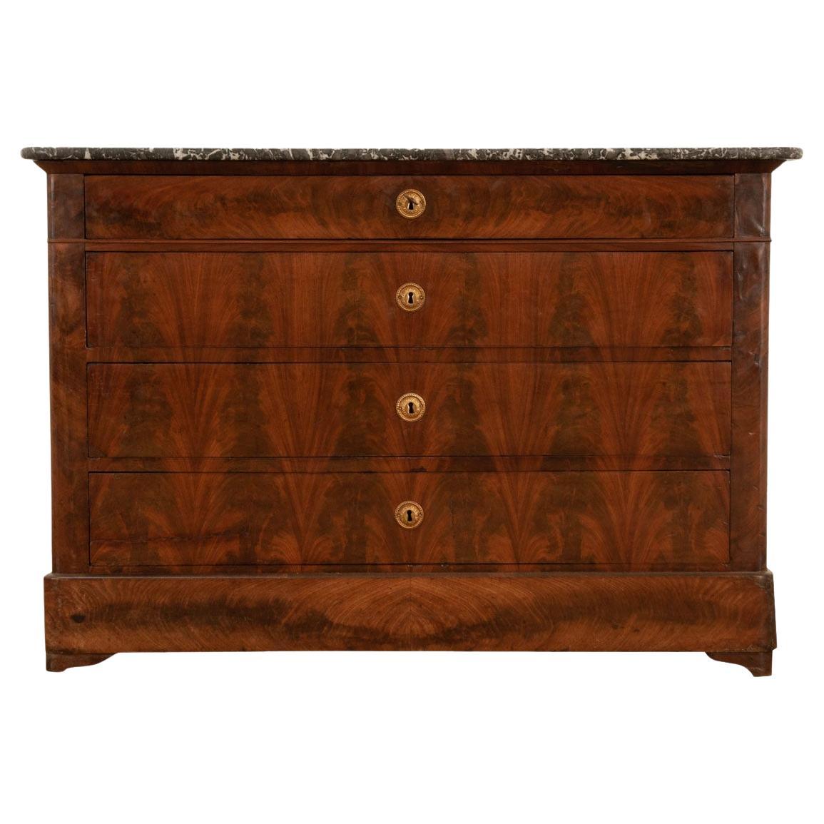 French Mahogany Louis Philippe Style Commode