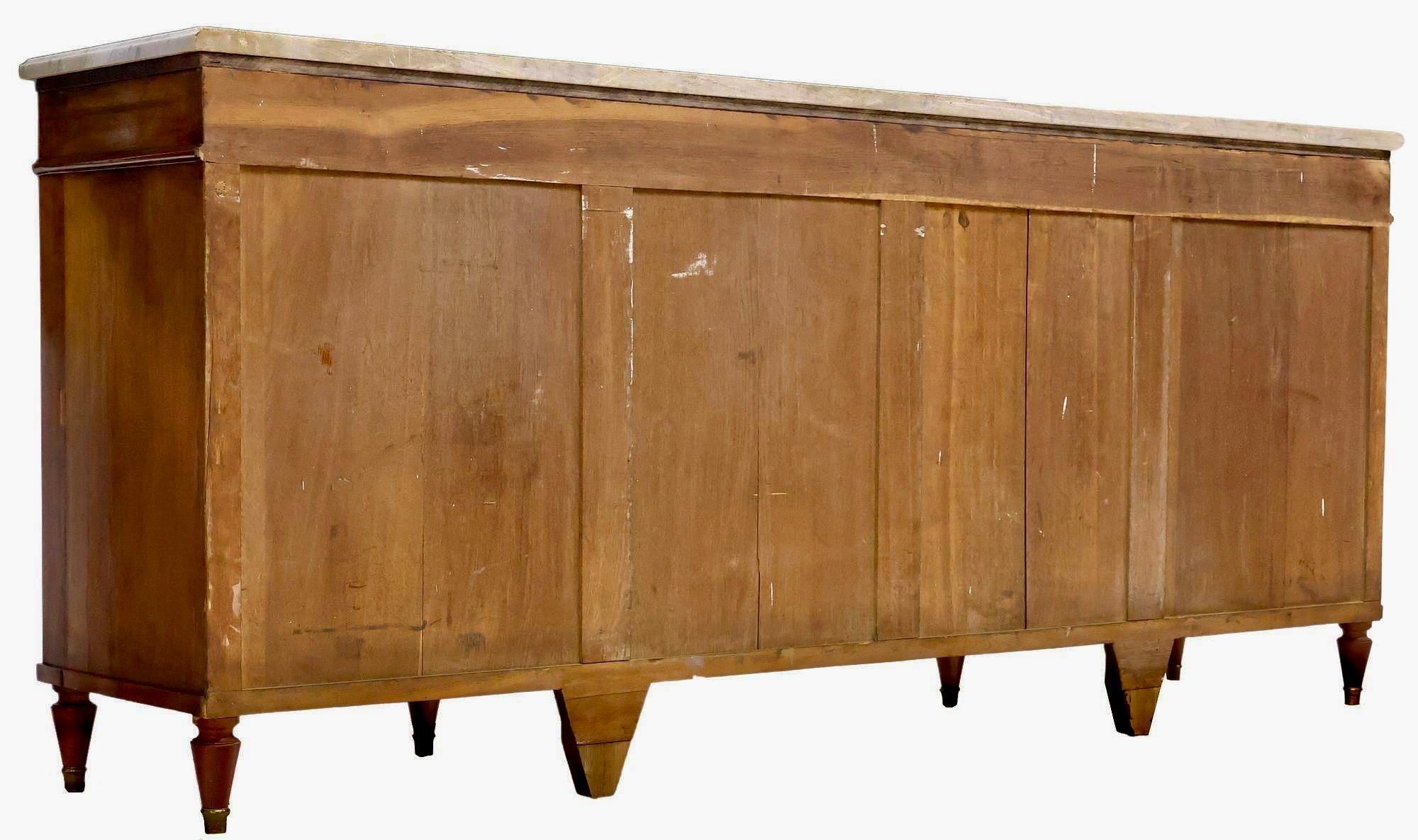 French Mahogany Louis XVI Style Enfilade For Sale 4
