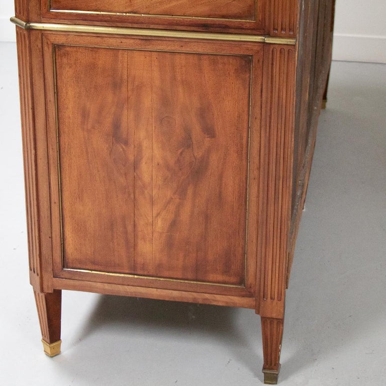 French Mahogany MarbleTop Buffet For Sale at 1stDibs