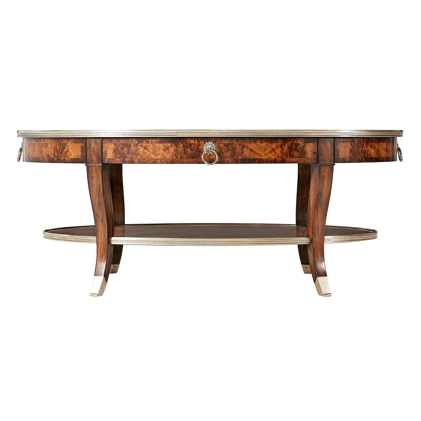 antique oval coffee table