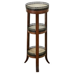French Mahogany Petite Tiered Table