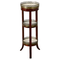 French Mahogany Petite Tiered Table