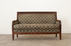 French Mahogany Restauration Style Settee
