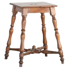 French Mahogany Stool, 19th Century