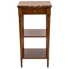 Estantería o soporte de caoba francesa de tres niveles