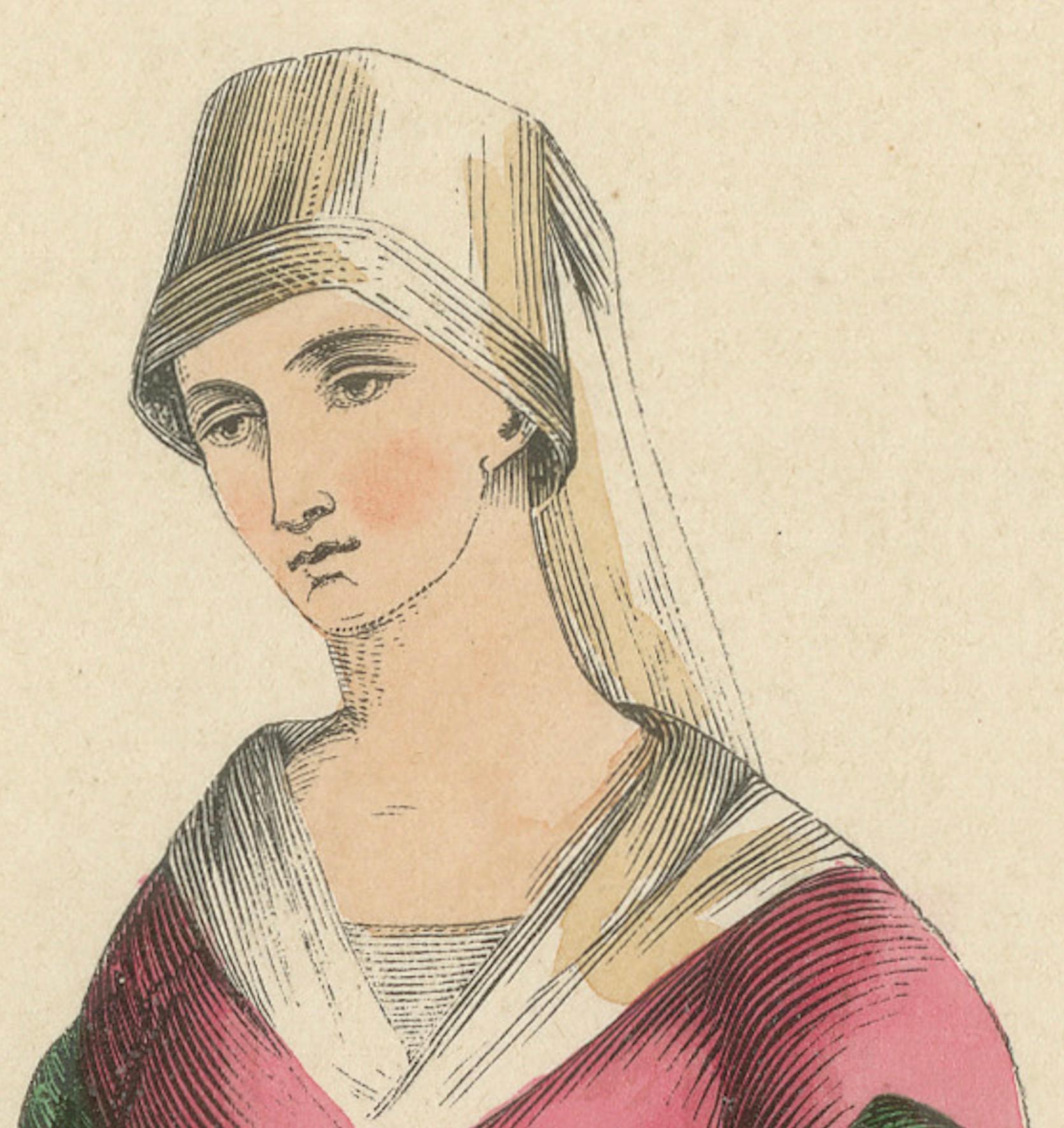 Französische Jungfrau des 15. Jahrhunderts: Daily Grace, veröffentlicht 1847 (Mittleres 19. Jahrhundert) im Angebot