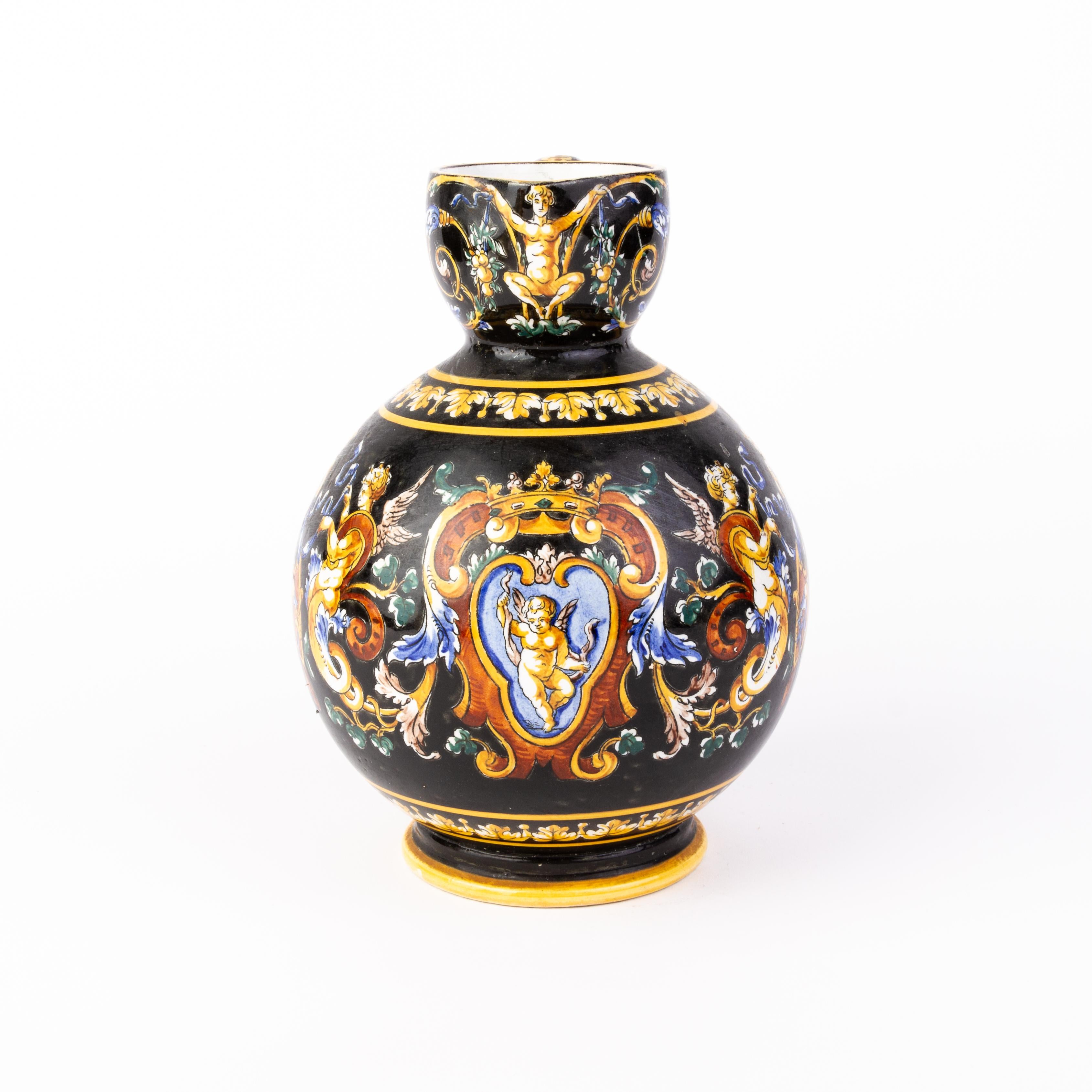 Aiguière en maïolique polychrome néoclassique française 19ème siècle 

D'une collection privée
Expédition internationale gratuite

