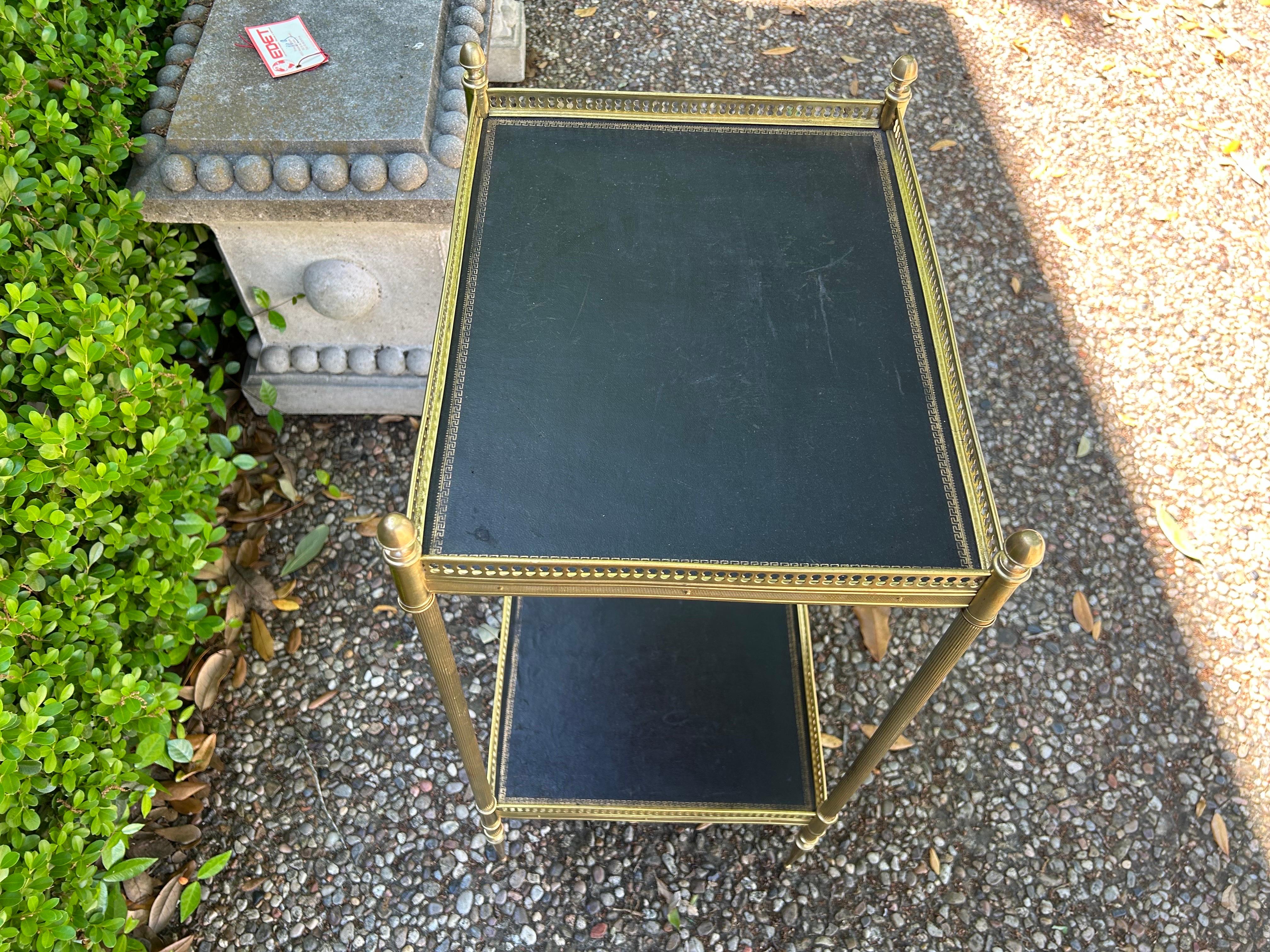 French Maison Bagues Attributed Louis XVI Style Bronze Table For Sale 3