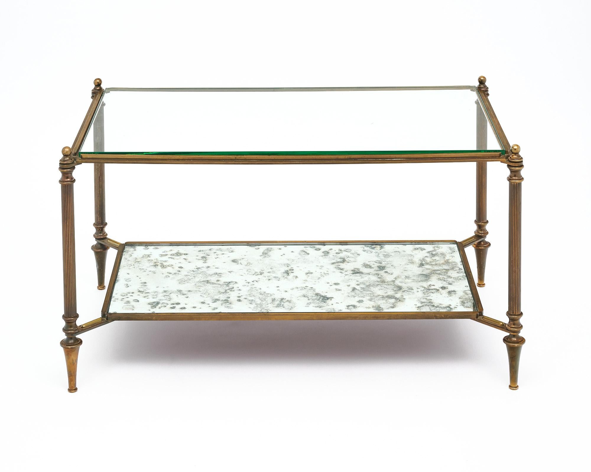 Brass French Maison Bagues Coffee Table