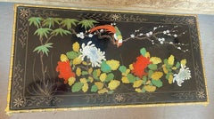 French Maison Baguès Coffee Table With Lacquer Top & Bronze