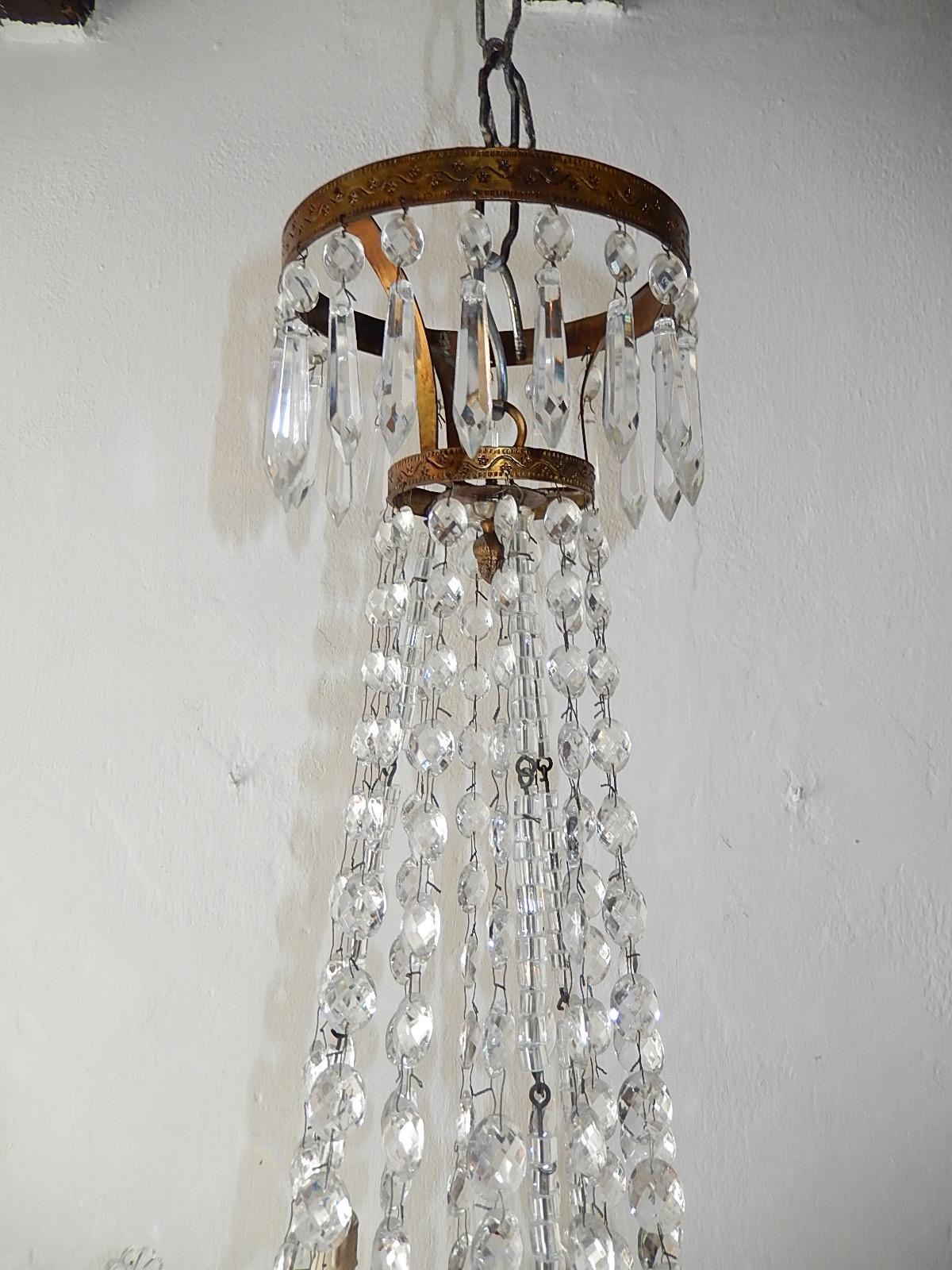 French Maison Baguès Crystal Prisms Chandelier 6