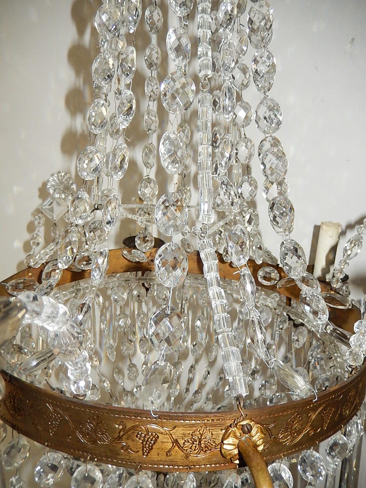 French Maison Baguès Crystal Prisms Chandelier 7