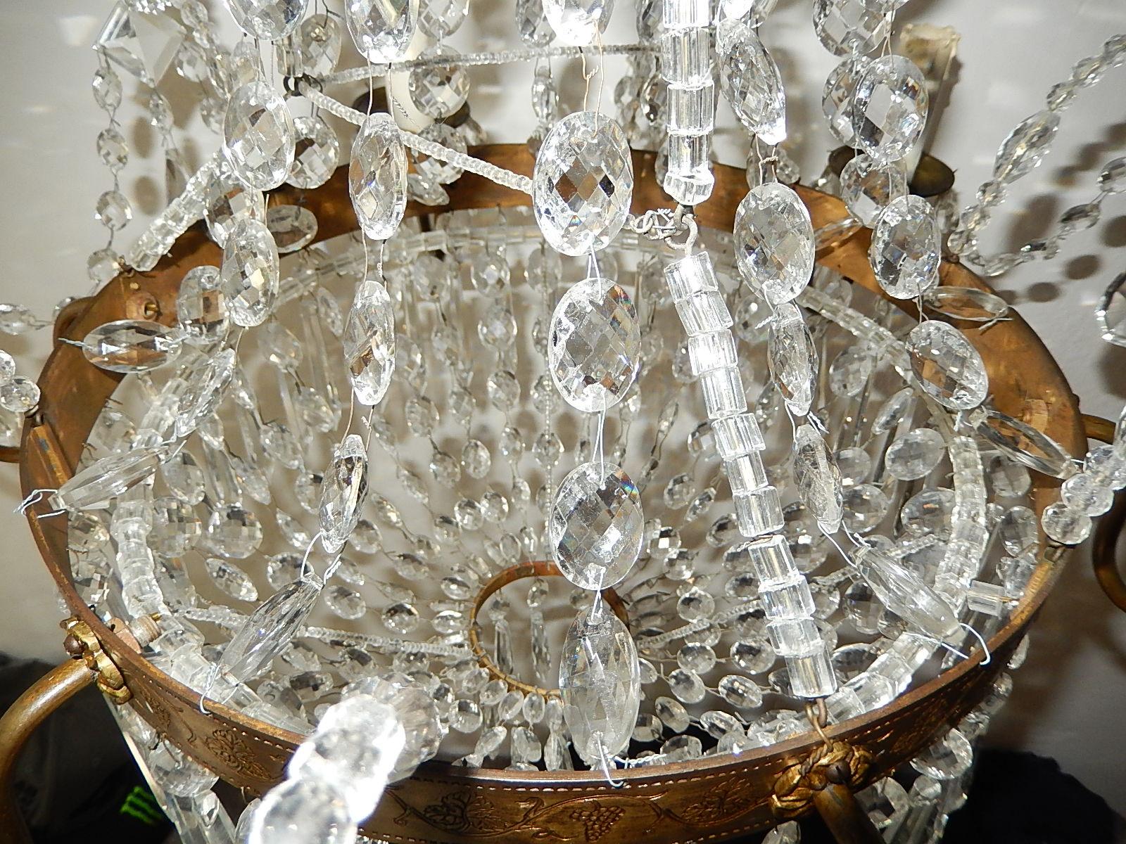 French Maison Baguès Crystal Prisms Chandelier 8
