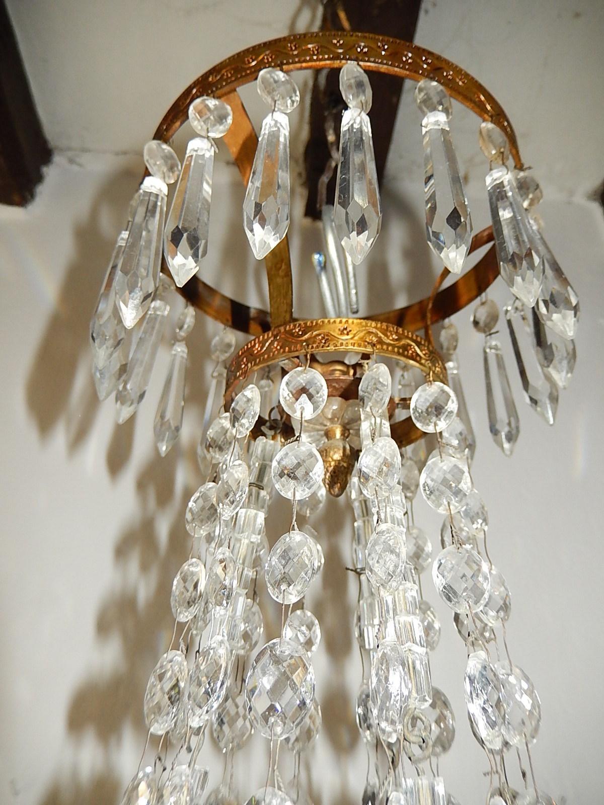 French Maison Baguès Crystal Prisms Chandelier 3