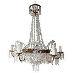 French Maison Baguès Crystal Prisms Chandelier