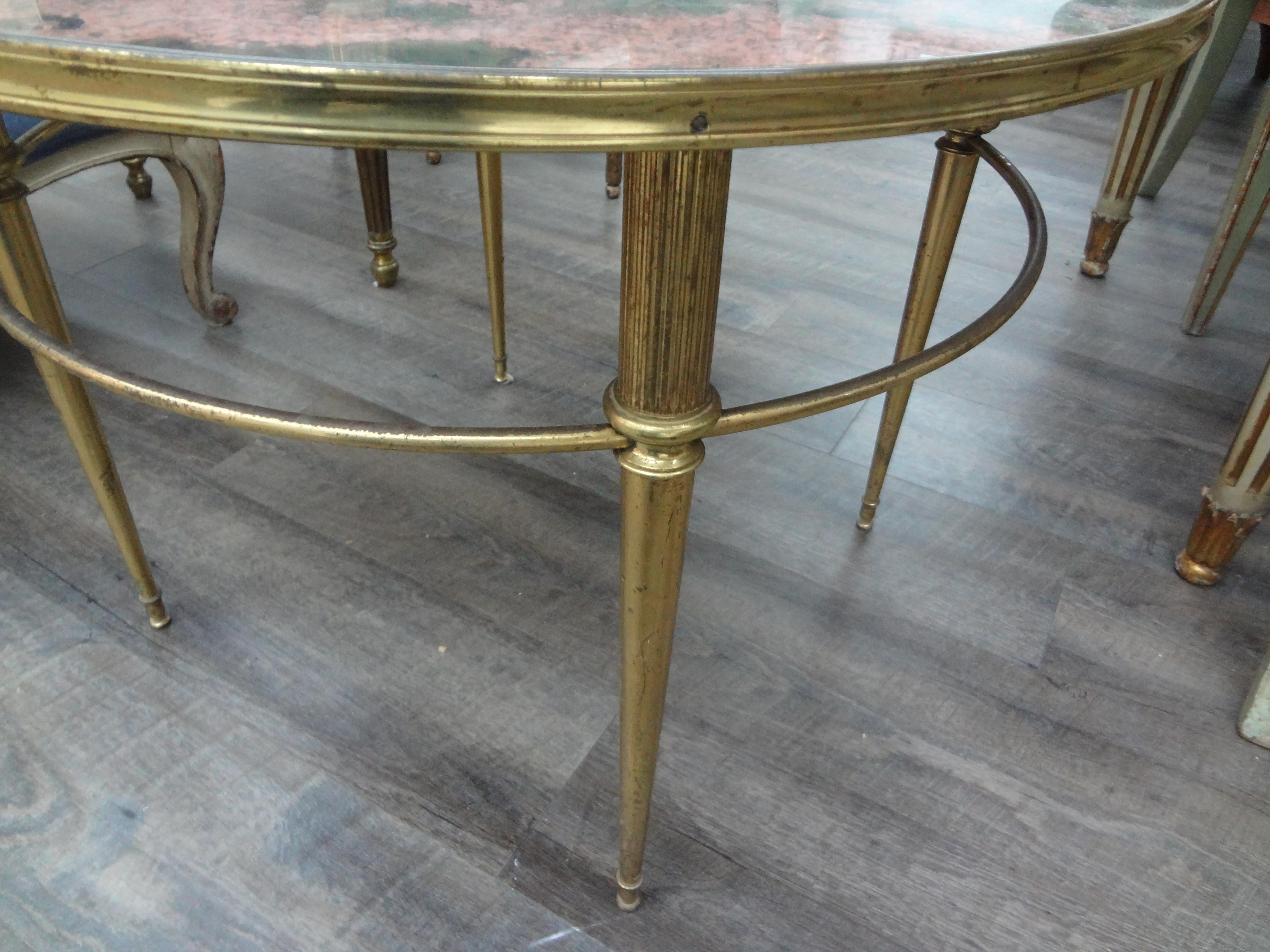 Bronze French Maison Bagues Louis XVI Style Cocktail Table For Sale