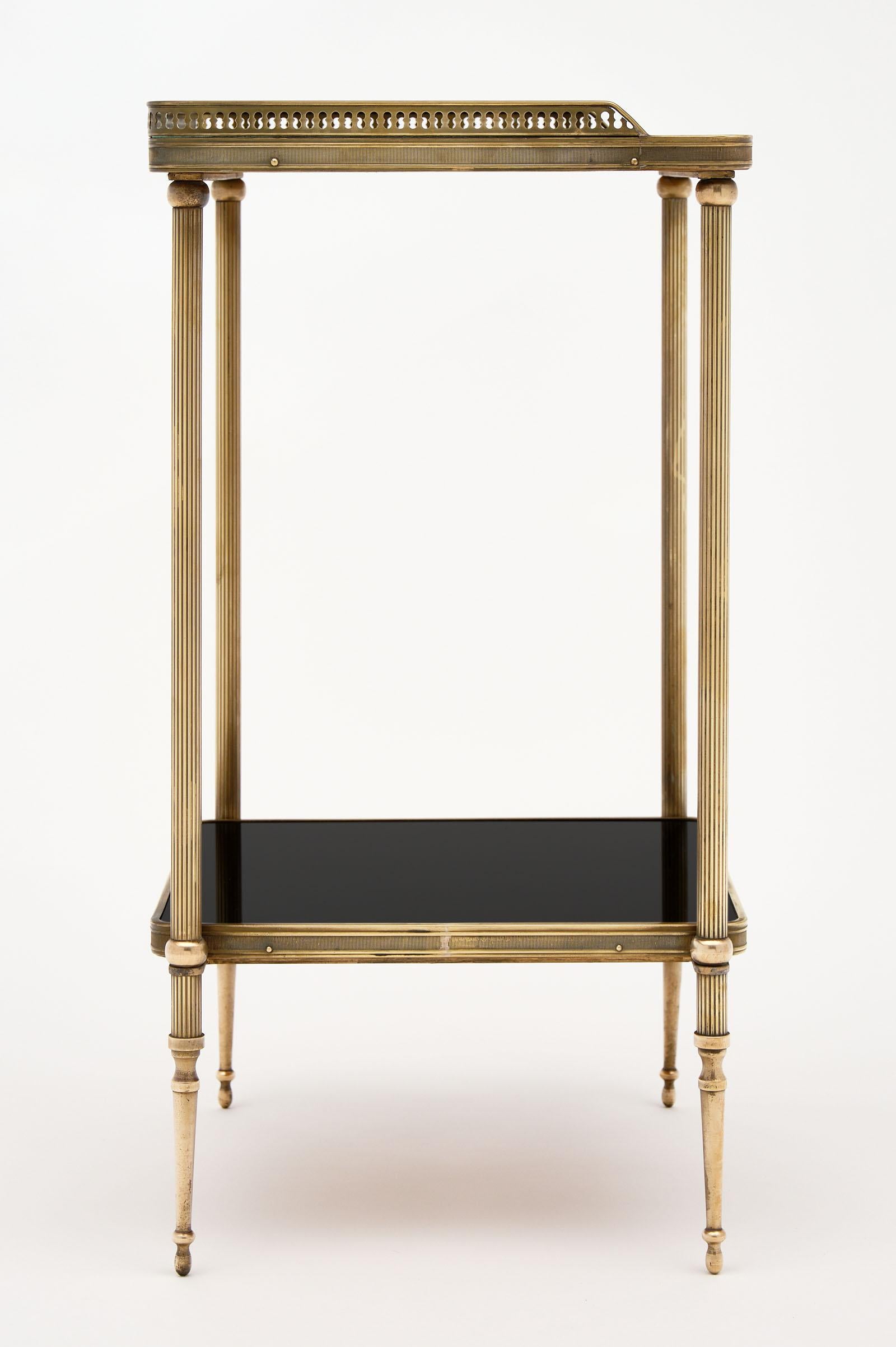 Brass French Maison Baguès Side Table