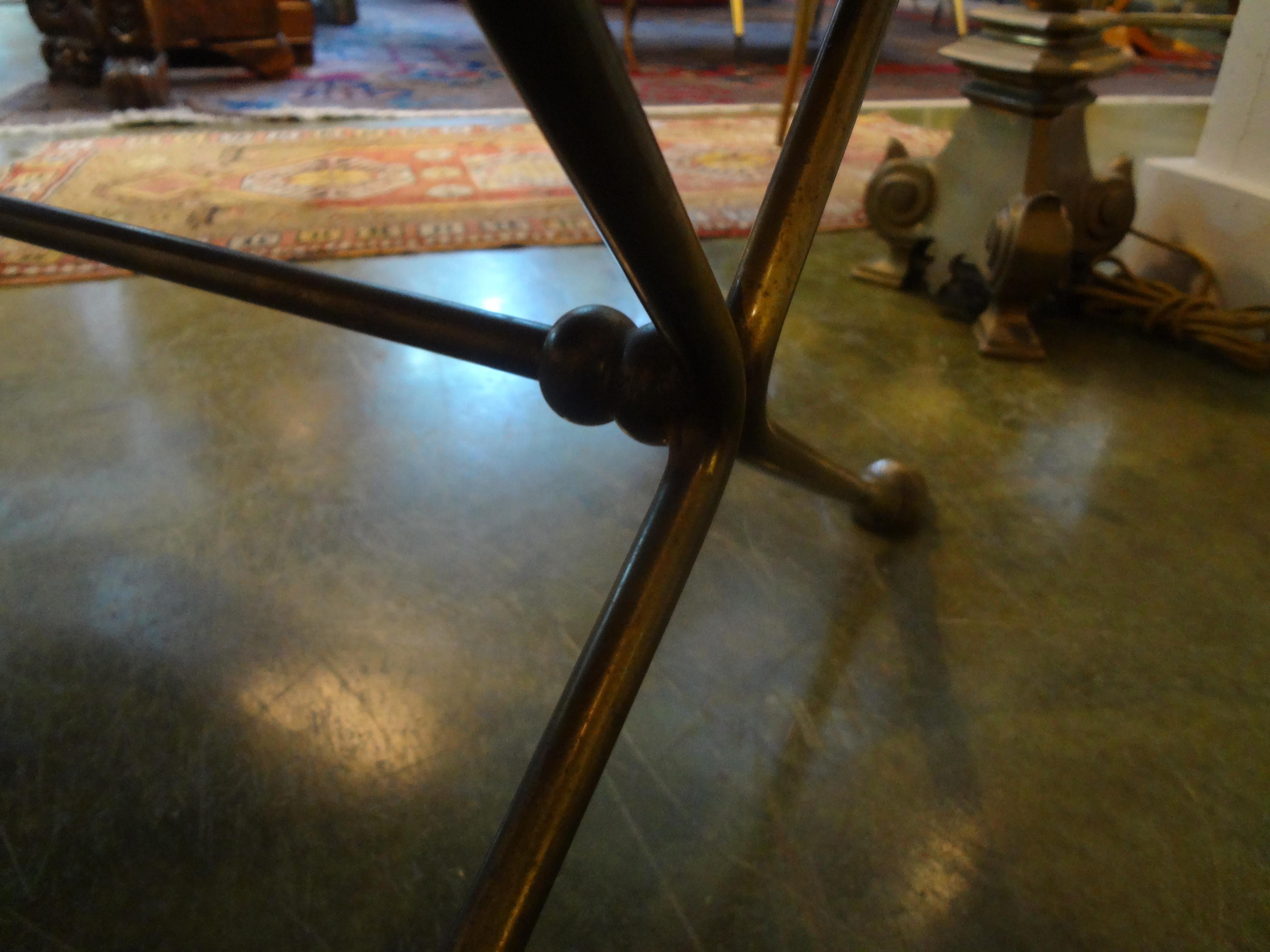 French Maison Baguès Style Bronze Cocktail Table with Mirrored Top 2