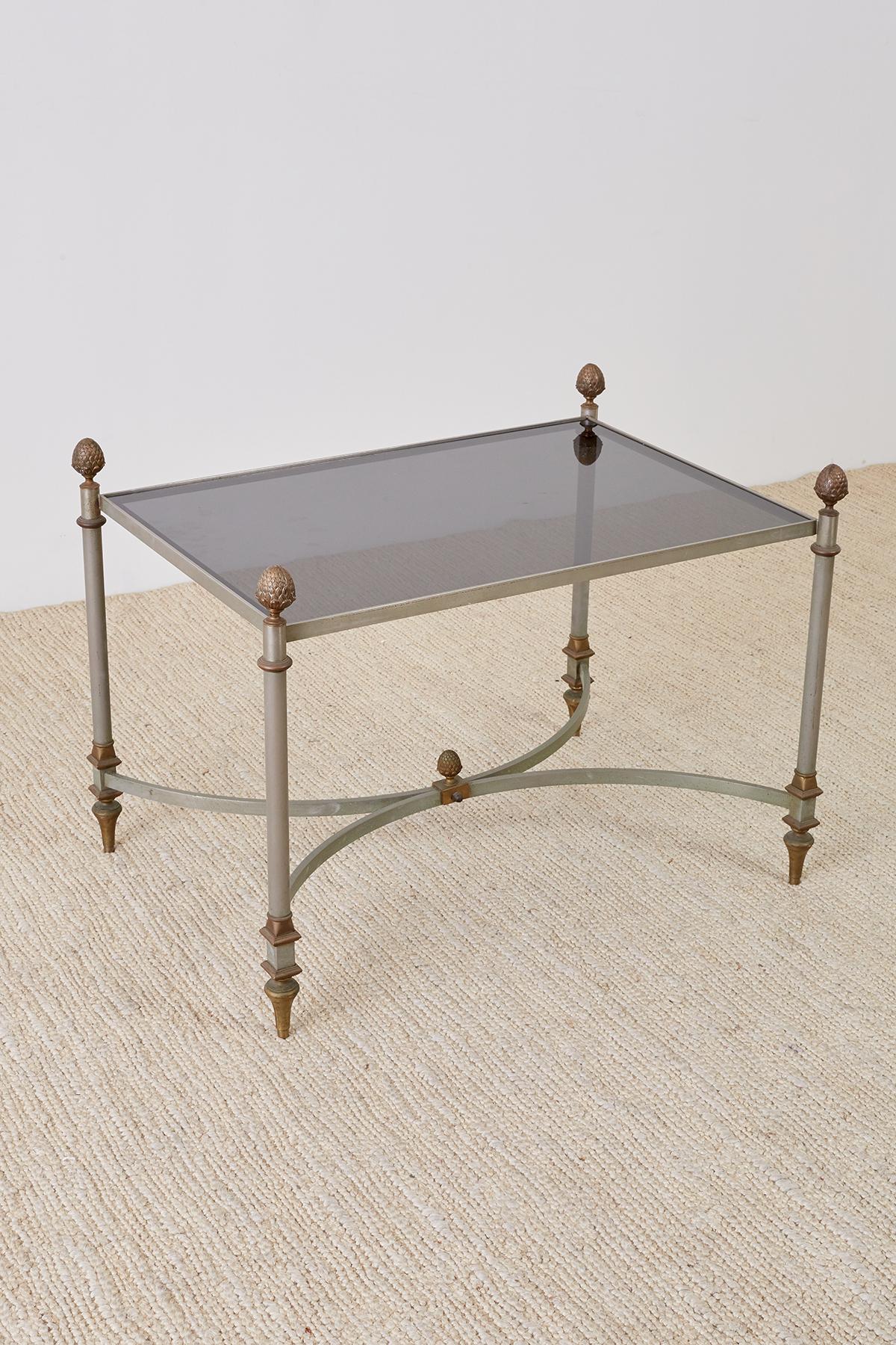 French Maison Baguès Style Bronze Metal Cocktail Table 8