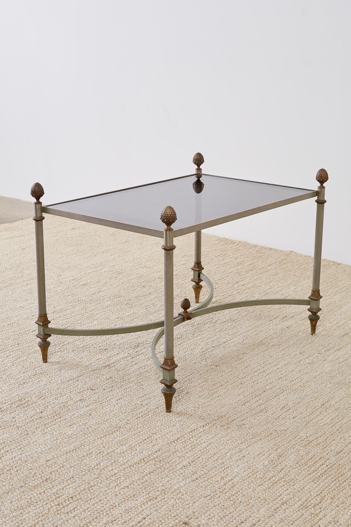 French Maison Baguès Style Bronze Metal Cocktail Table 10