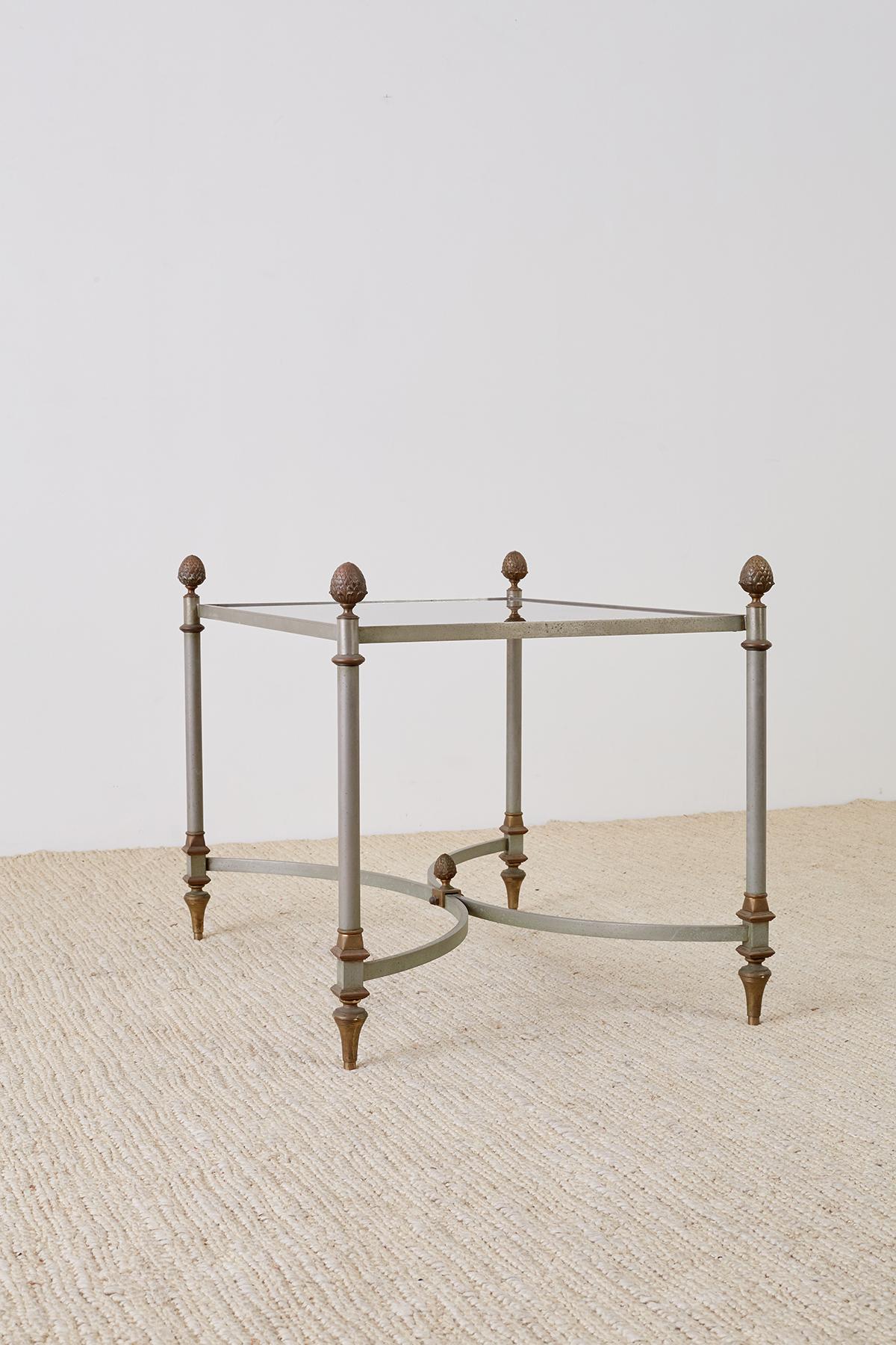 French Maison Baguès Style Bronze Metal Cocktail Table 12