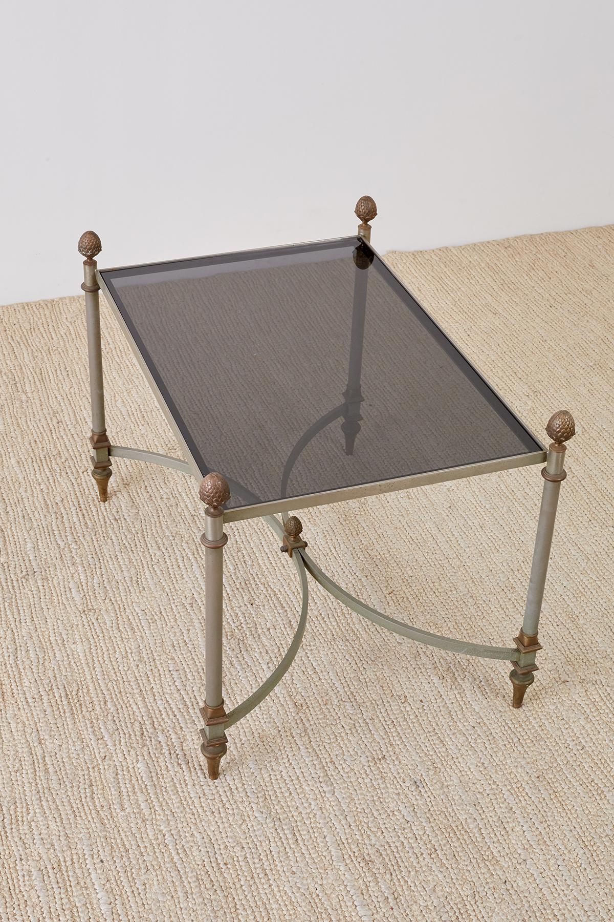 French Maison Baguès Style Bronze Metal Cocktail Table 13