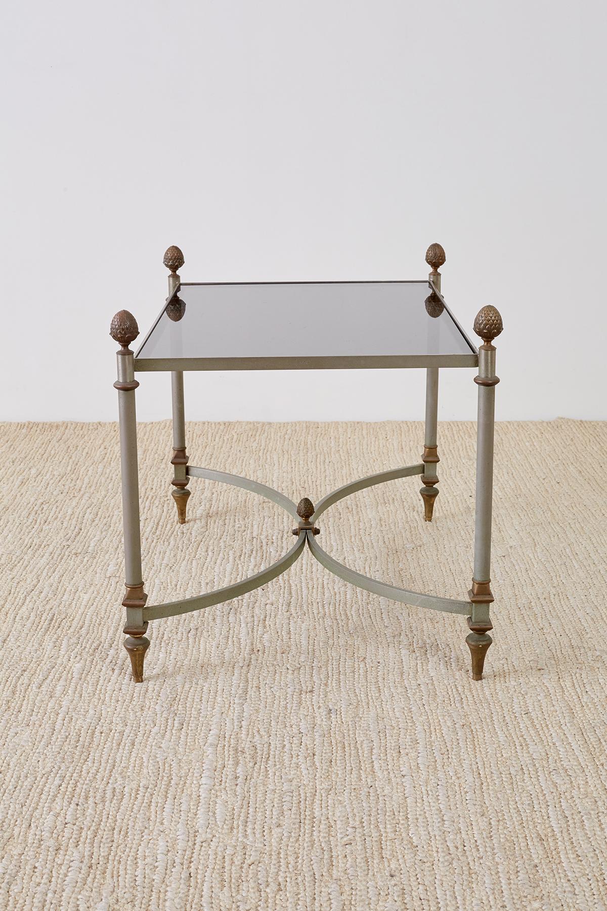 French Maison Baguès Style Bronze Metal Cocktail Table 1