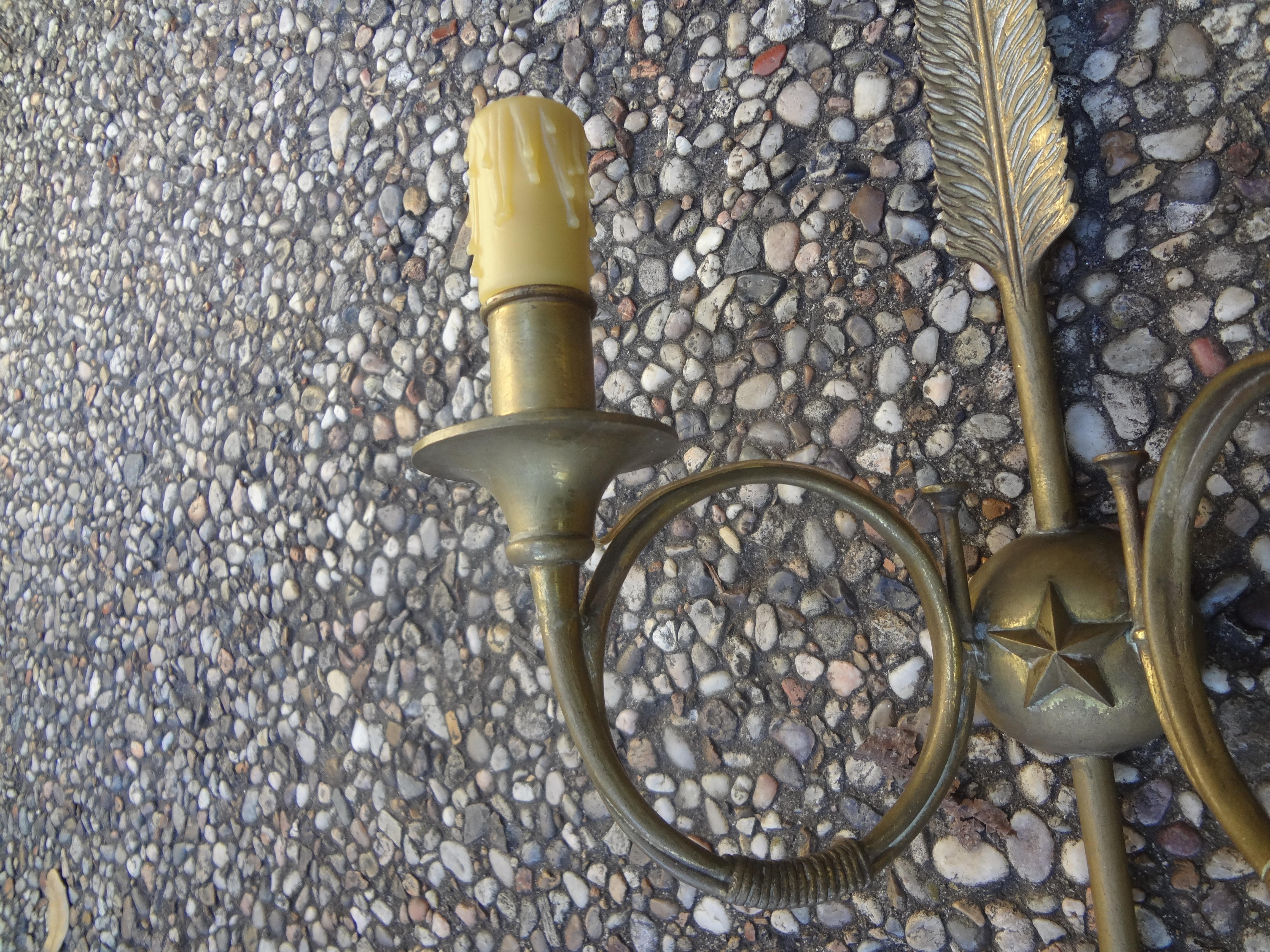 French Maison Bagues Style Bronze Neoclassical Sconces For Sale 3