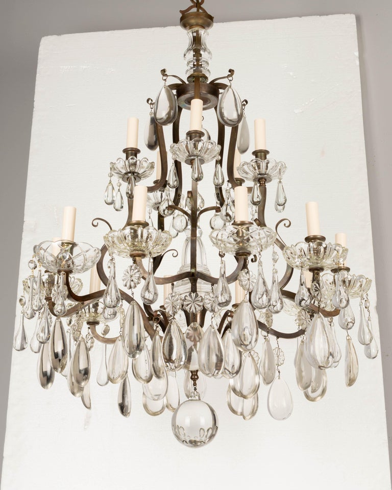 20th Century French Maison Bagues Style Chandelier For Sale