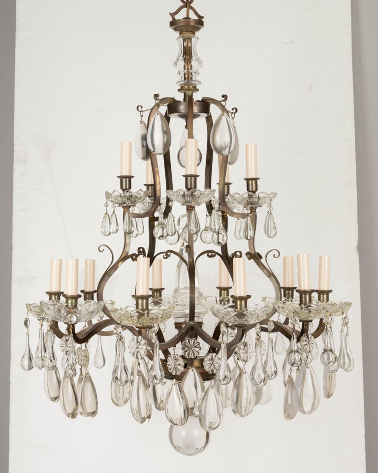 French Maison Bagues Style Chandelier For Sale 1