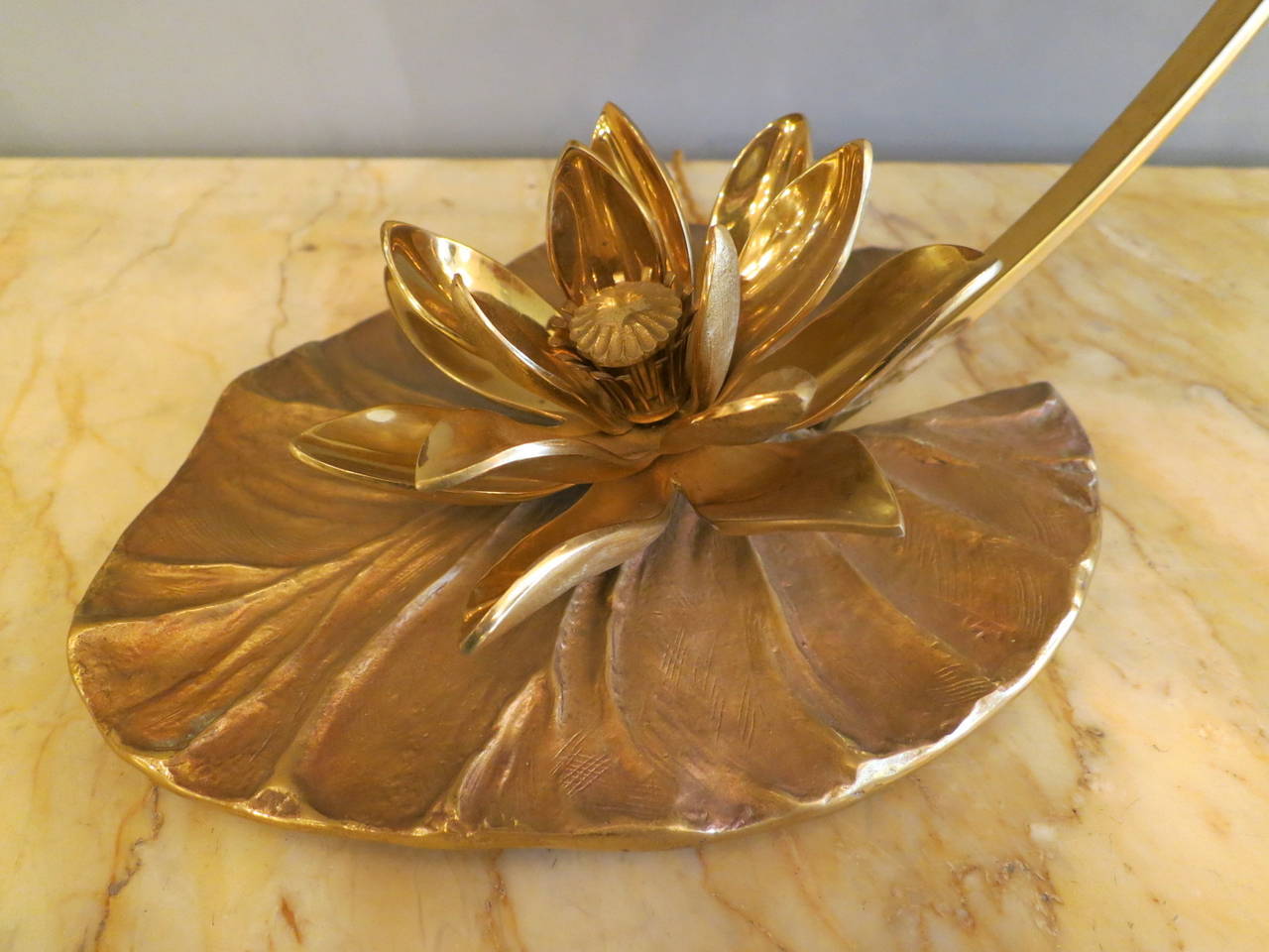 French Maison Charles Bronze Lily Table Lamp 1
