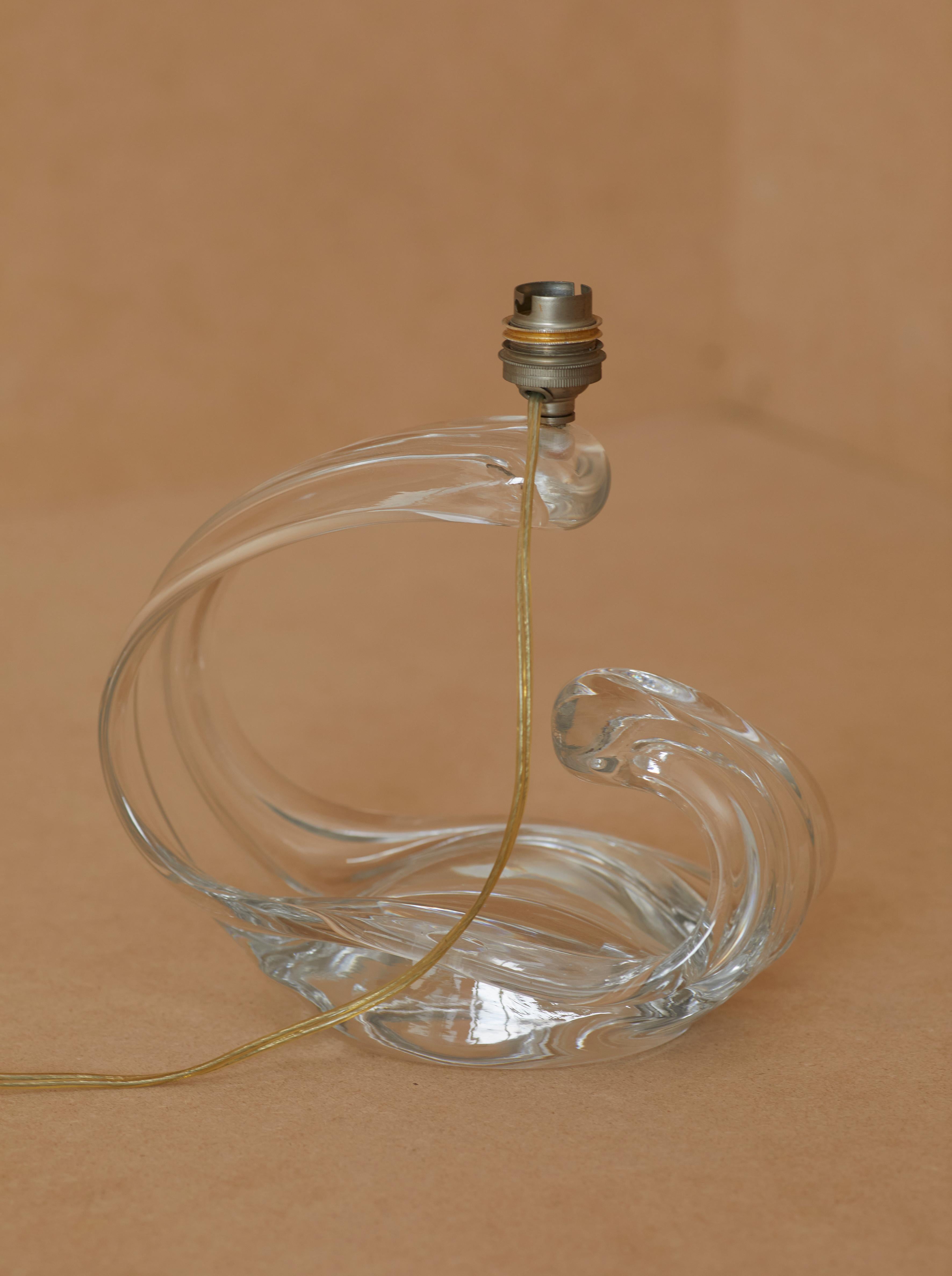 Lampe de table française « Maison Daum » en cristal, vers 1960 en vente 5