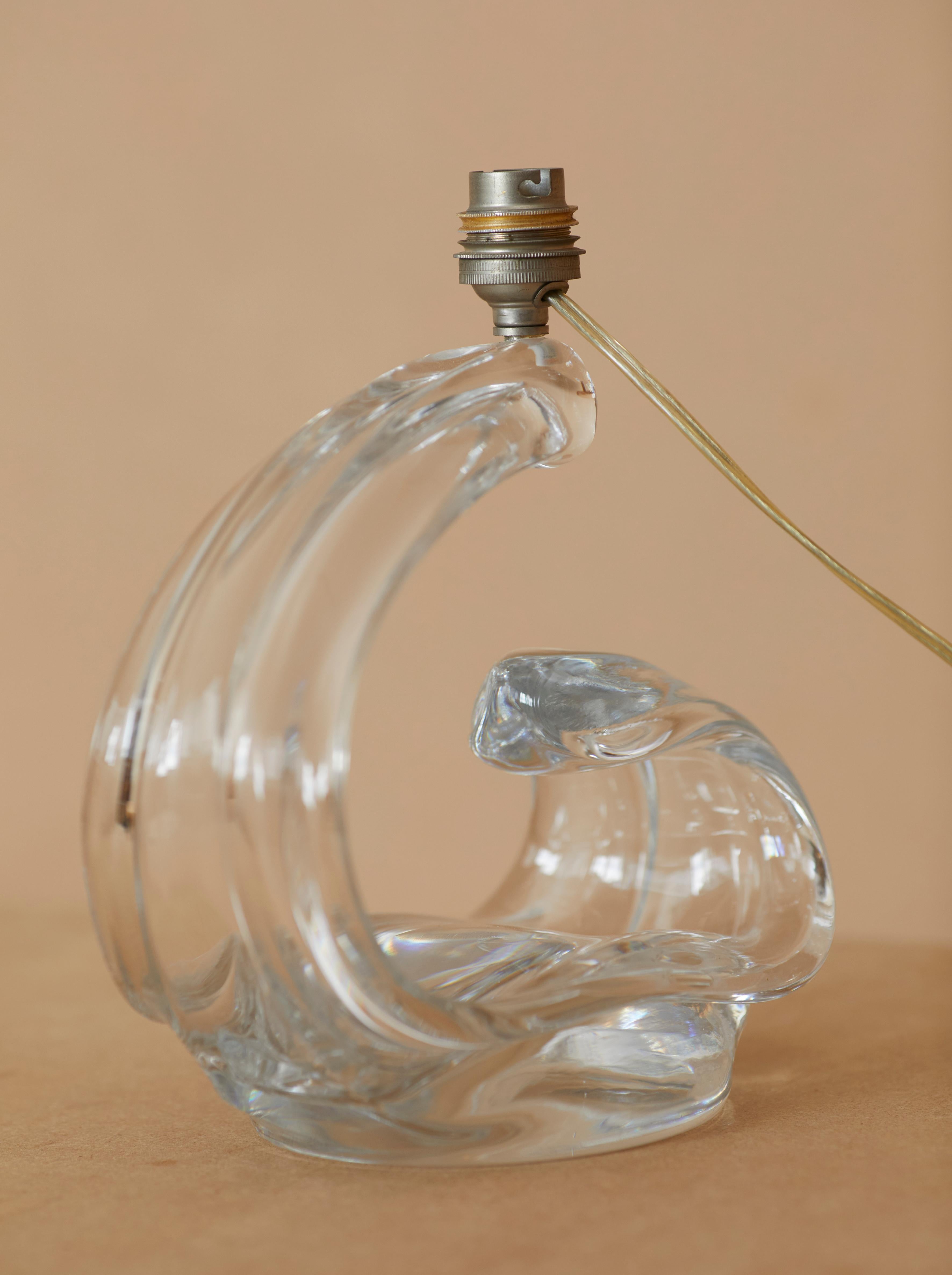 Lampe de table française « Maison Daum » en cristal, vers 1960 en vente 6